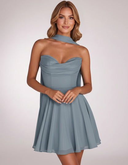 Charlise Mini Dresses — Dusty Blue | SKU: RB-689848-dustyb76-2,RB-689848-dustyb76-4,RB-689848-dustyb76-6,RB-689848-dustyb76-8,RB-689848-dustyb76-10,RB-689848-dustyb76-12,RB-689848-dustyb76-14,RB-689848-dustyb76-16,RB-689848-dustyb76-16W,RB-689848-dustyb76-18W,RB-689848-dustyb76-20W,RB-689848-dustyb76-22W