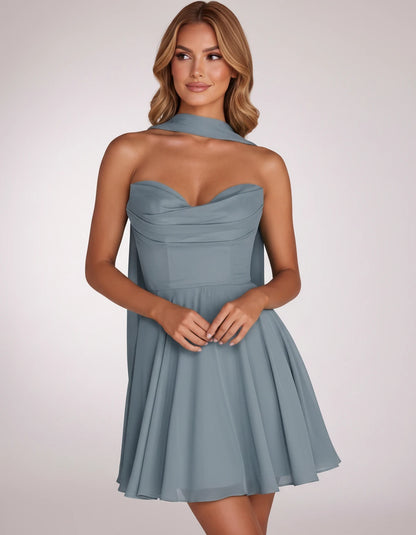 Charlise Mini Dresses — Dusty Blue | SKU: RB-689848-dustyb76-2,RB-689848-dustyb76-4,RB-689848-dustyb76-6,RB-689848-dustyb76-8,RB-689848-dustyb76-10,RB-689848-dustyb76-12,RB-689848-dustyb76-14,RB-689848-dustyb76-16,RB-689848-dustyb76-16W,RB-689848-dustyb76-18W,RB-689848-dustyb76-20W,RB-689848-dustyb76-22W