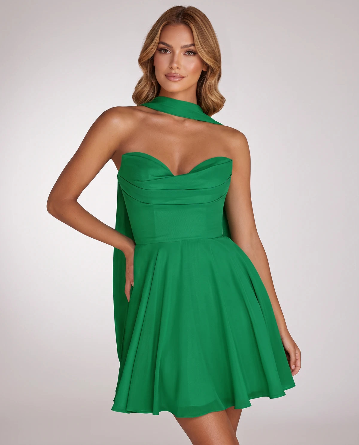 Charlise Mini Dresses — Green