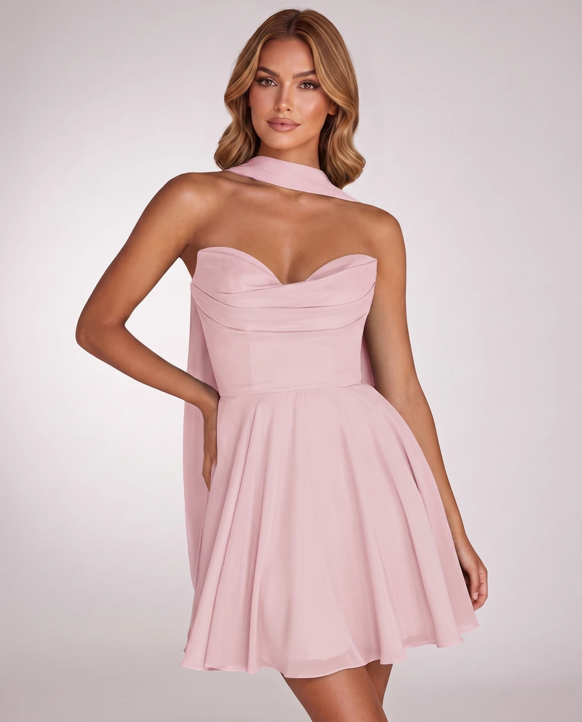 Charlise Mini Dresses — Pink