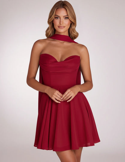 Charlise Mini Dresses — Red | SKU: RB-689848-red-2,RB-689848-red-4,RB-689848-red-6,RB-689848-red-8,RB-689848-red-10,RB-689848-red-12,RB-689848-red-14,RB-689848-red-16,RB-689848-red-16W,RB-689848-red-18W,RB-689848-red-20W,RB-689848-red-22W