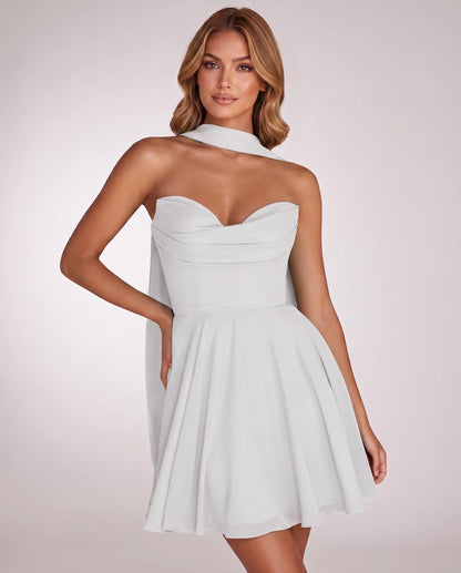 Charlise Mini Dresses — White