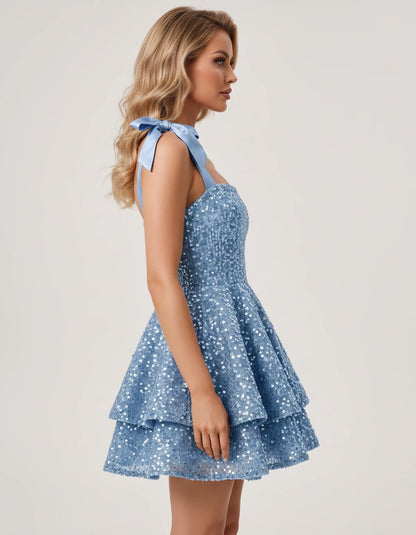 Charmaine Mini Dress — Light blue | SKU: SD-10899-lightb7b-2,SD-10899-lightb7b-4,SD-10899-lightb7b-6,SD-10899-lightb7b-8,SD-10899-lightb7b-10,SD-10899-lightb7b-12,SD-10899-lightb7b-14,SD-10899-lightb7b-16,SD-10899-lightb7b-16W,SD-10899-lightb7b-18W,SD-10899-lightb7b-20W,SD-10899-lightb7b-22W