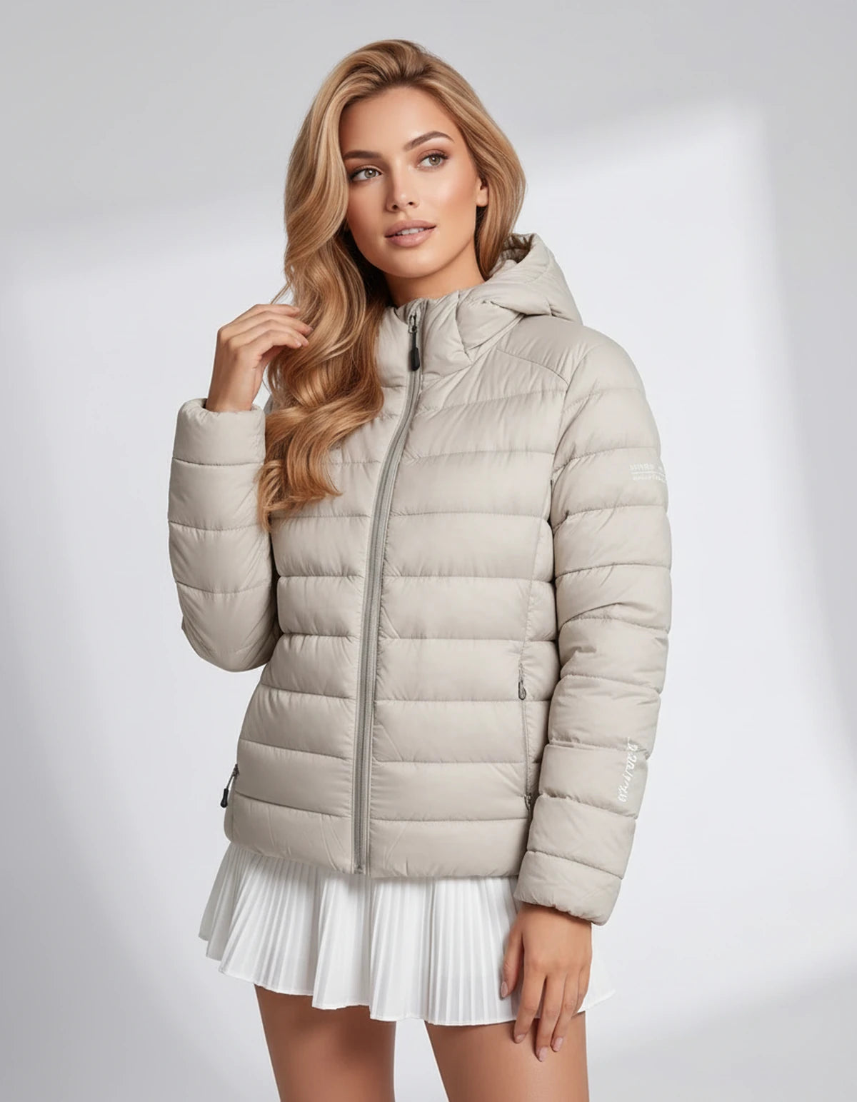 Charmelle Jackets — Beige gray | SKU: RB-939825-beigeg6e-XS,RB-939825-beigeg6e-S,RB-939825-beigeg6e-M,RB-939825-beigeg6e-L,RB-939825-beigeg6e-XL,RB-939825-beigeg6e-2XL