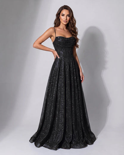 Chiara Maxi Dress — Black