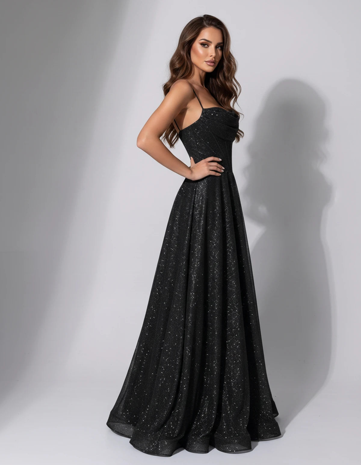 Chiara Maxi Dress — Black | SKU: SD-83957-black-2,SD-83957-black-4,SD-83957-black-6,SD-83957-black-8,SD-83957-black-10,SD-83957-black-12,SD-83957-black-14,SD-83957-black-16,SD-83957-black-16W,SD-83957-black-18W,SD-83957-black-20W,SD-83957-black-22W