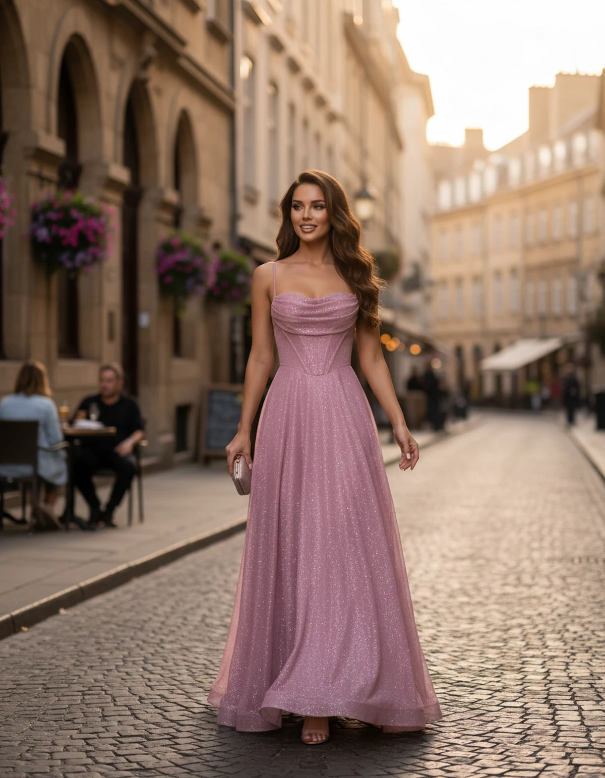 Chiara Maxi Dress — Pink | SKU: SD-83957-pink-2,SD-83957-pink-4,SD-83957-pink-6,SD-83957-pink-8,SD-83957-pink-10,SD-83957-pink-12,SD-83957-pink-14,SD-83957-pink-16,SD-83957-pink-16W,SD-83957-pink-18W,SD-83957-pink-20W,SD-83957-pink-22W
