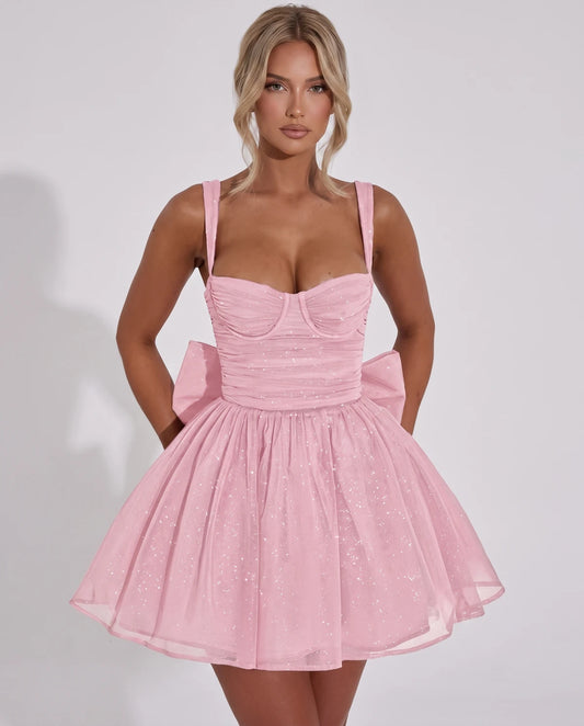 Citrine Mini Dress — Pink
