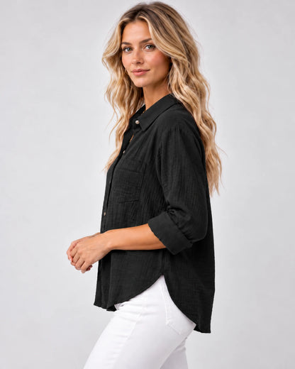Clarenza Tops — Black | SKU: RB-81093e-black-XS,RB-81093e-black-S,RB-81093e-black-M,RB-81093e-black-L,RB-81093e-black-XL,RB-81093e-black-2XL