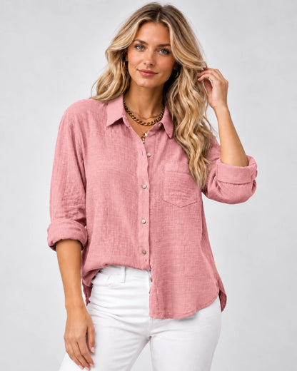 Clarenza Tops — Pink | SKU: RB-81093e-pink-XS,RB-81093e-pink-S,RB-81093e-pink-M,RB-81093e-pink-L,RB-81093e-pink-XL,RB-81093e-pink-2XL