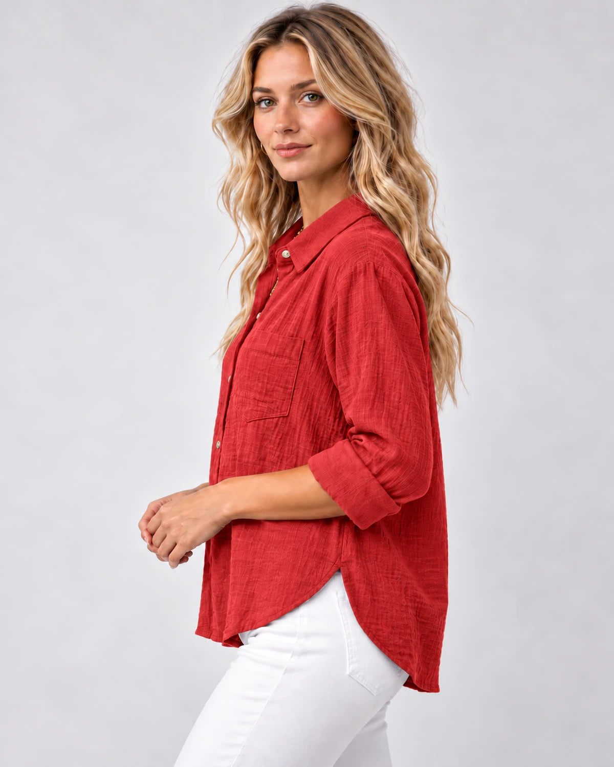 Clarenza Tops — Red | SKU: RB-81093e-red-XS,RB-81093e-red-S,RB-81093e-red-M,RB-81093e-red-L,RB-81093e-red-XL,RB-81093e-red-2XL