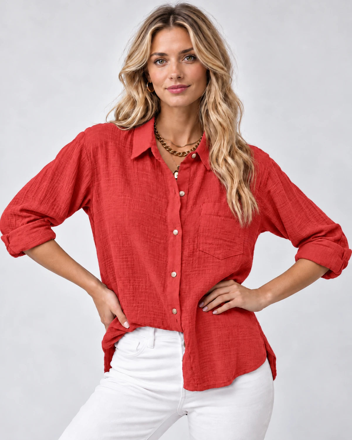 Clarenza Tops — Red | SKU: RB-81093e-red-XS,RB-81093e-red-S,RB-81093e-red-M,RB-81093e-red-L,RB-81093e-red-XL,RB-81093e-red-2XL
