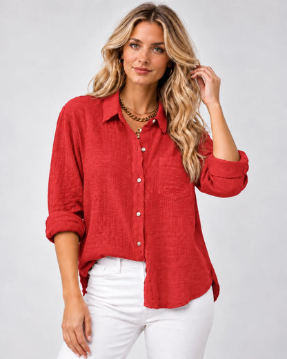 Clarenza Tops — Red | SKU: RB-81093e-red-XS,RB-81093e-red-S,RB-81093e-red-M,RB-81093e-red-L,RB-81093e-red-XL,RB-81093e-red-2XL