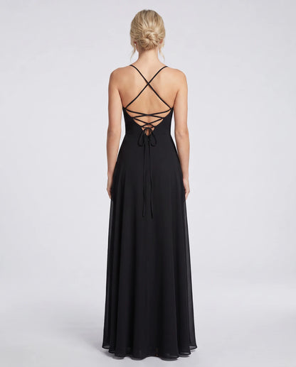 Clarisse Maxi Dress — Black | SKU: SD-08901-black-2,SD-08901-black-4,SD-08901-black-6,SD-08901-black-8,SD-08901-black-10,SD-08901-black-12,SD-08901-black-14,SD-08901-black-16,SD-08901-black-16W,SD-08901-black-18W,SD-08901-black-20W,SD-08901-black-22W