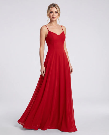Clarisse Maxi Dress — Red