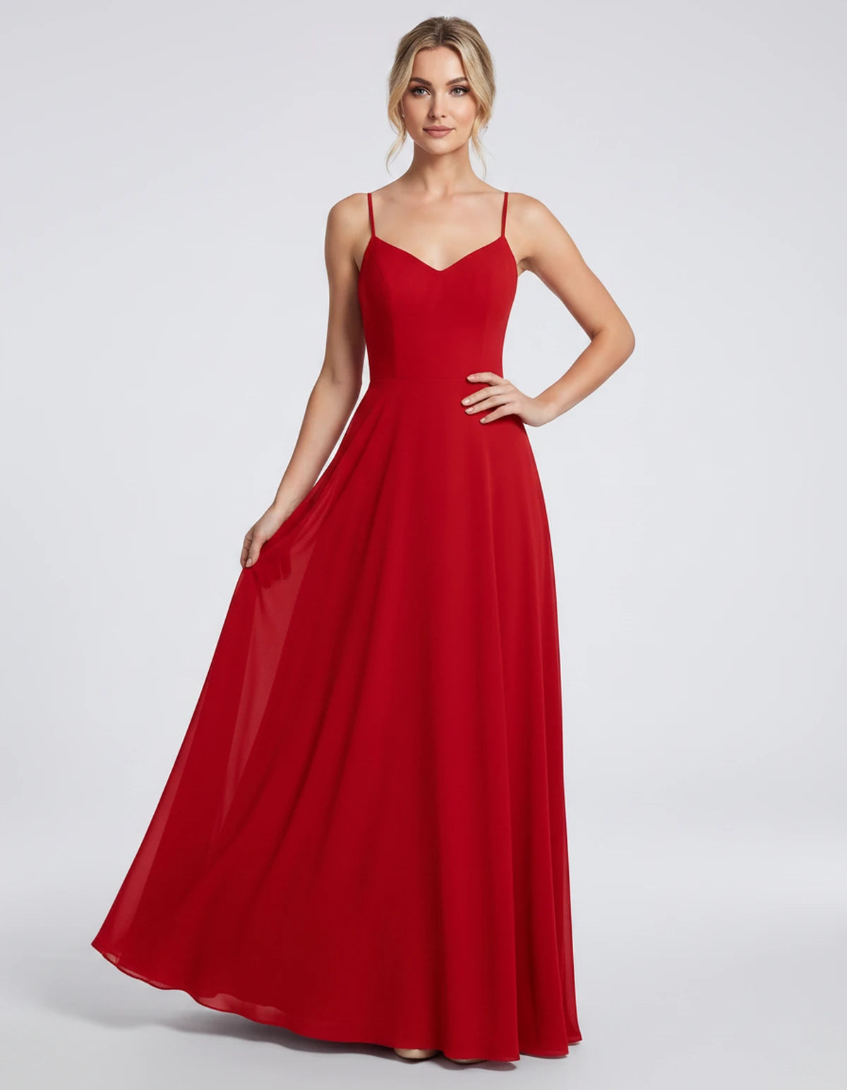Clarisse Maxi Dress — Red | SKU: SD-08901-red-2,SD-08901-red-4,SD-08901-red-6,SD-08901-red-8,SD-08901-red-10,SD-08901-red-12,SD-08901-red-14,SD-08901-red-16,SD-08901-red-16W,SD-08901-red-18W,SD-08901-red-20W,SD-08901-red-22W