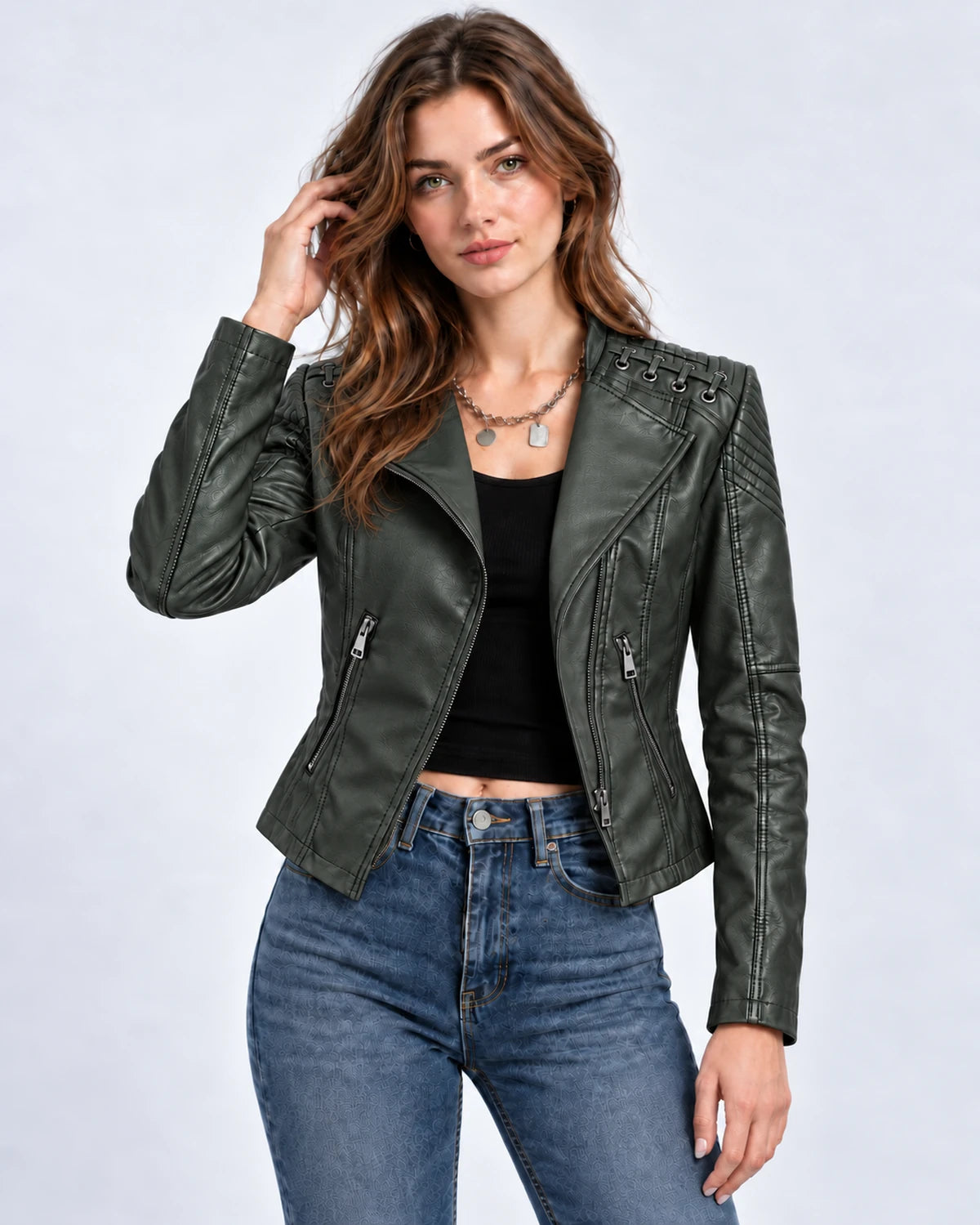 Clematisse Jackets — Army Green | SKU: RB-f18ce5-armygre1-XS,RB-f18ce5-armygre1-S,RB-f18ce5-armygre1-M,RB-f18ce5-armygre1-L,RB-f18ce5-armygre1-XL,RB-f18ce5-armygre1-2XL