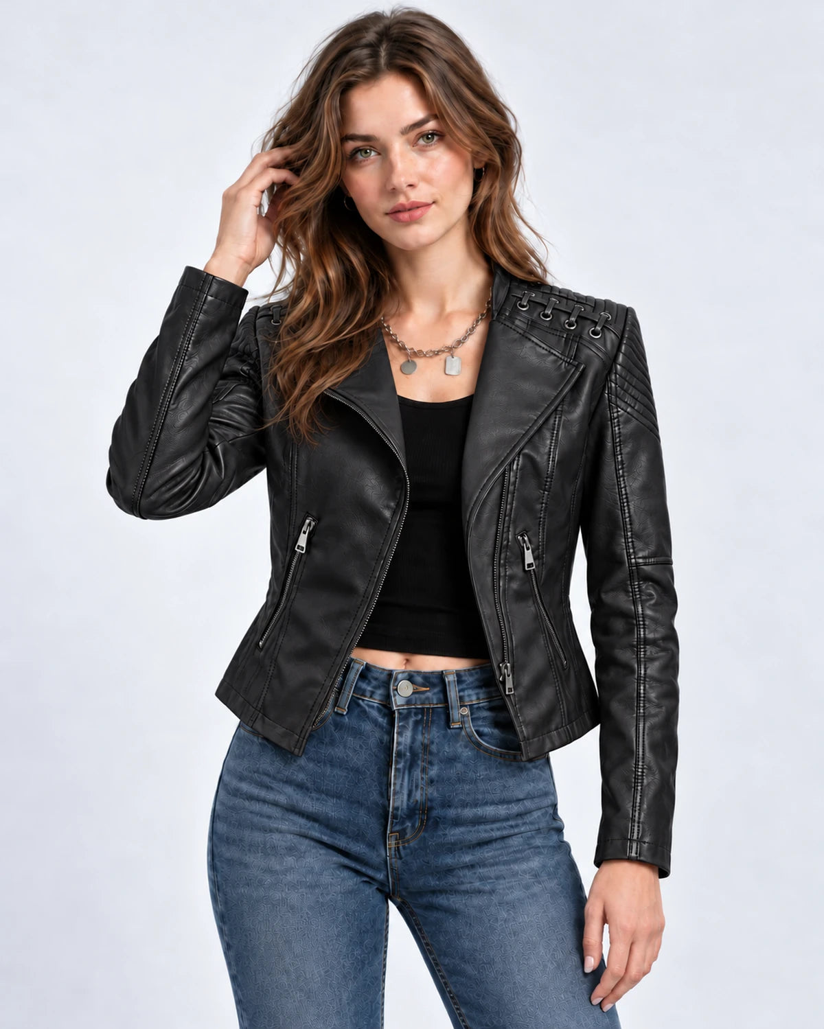 Clematisse Jackets — Black | SKU: RB-f18ce5-black-XS,RB-f18ce5-black-S,RB-f18ce5-black-M,RB-f18ce5-black-L,RB-f18ce5-black-XL,RB-f18ce5-black-2XL