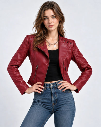 Clematisse Jackets — Red | SKU: RB-f18ce5-red-XS,RB-f18ce5-red-S,RB-f18ce5-red-M,RB-f18ce5-red-L,RB-f18ce5-red-XL,RB-f18ce5-red-2XL