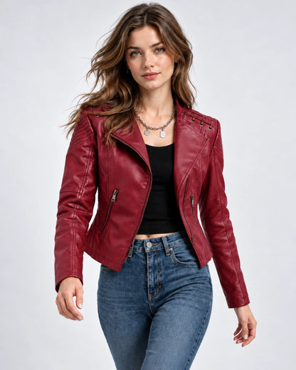 Clematisse Jackets — Red | SKU: RB-f18ce5-red-XS,RB-f18ce5-red-S,RB-f18ce5-red-M,RB-f18ce5-red-L,RB-f18ce5-red-XL,RB-f18ce5-red-2XL