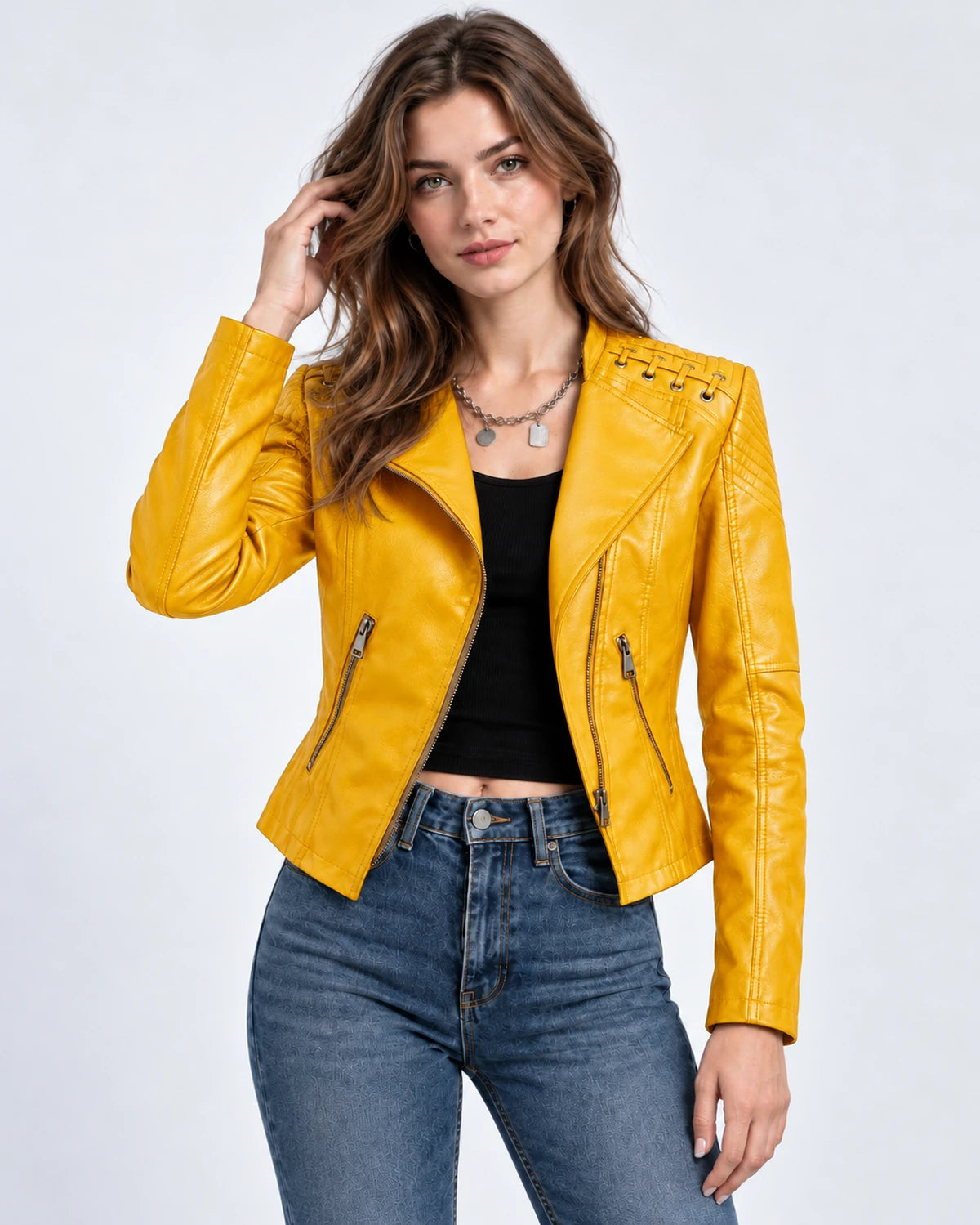 Clematisse Jackets — Yellow | SKU: RB-f18ce5-yellow-XS,RB-f18ce5-yellow-S,RB-f18ce5-yellow-M,RB-f18ce5-yellow-L,RB-f18ce5-yellow-XL,RB-f18ce5-yellow-2XL