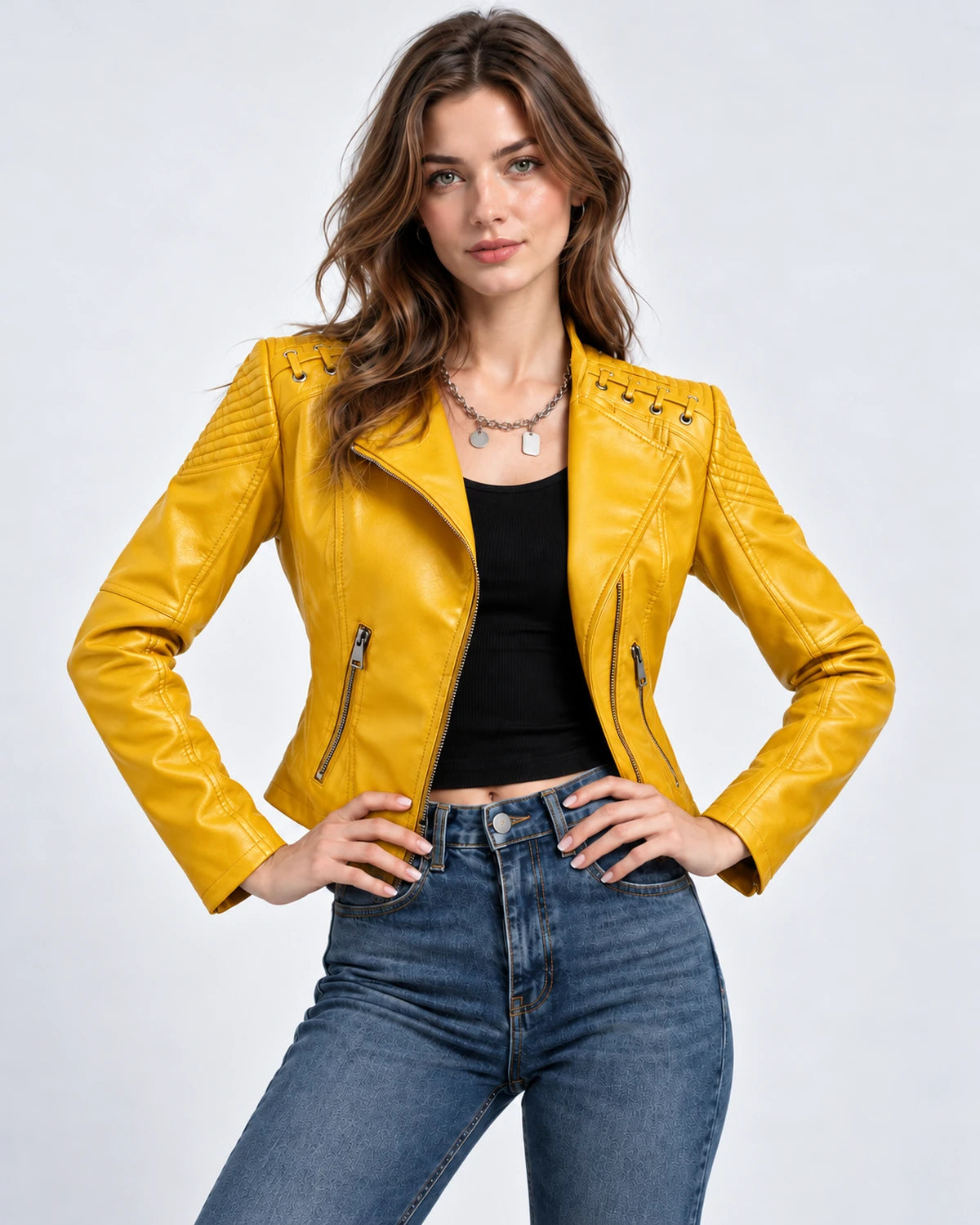 Clematisse Jackets — Yellow | SKU: RB-f18ce5-yellow-XS,RB-f18ce5-yellow-S,RB-f18ce5-yellow-M,RB-f18ce5-yellow-L,RB-f18ce5-yellow-XL,RB-f18ce5-yellow-2XL