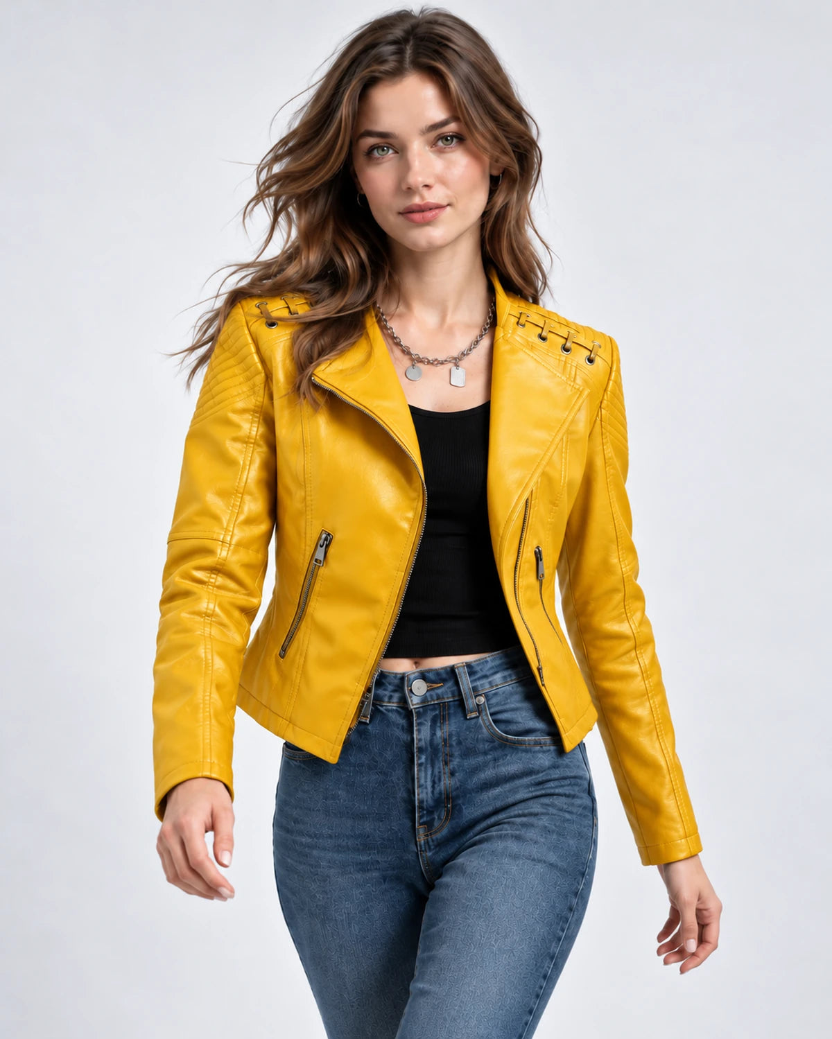 Clematisse Jackets — Yellow | SKU: RB-f18ce5-yellow-XS,RB-f18ce5-yellow-S,RB-f18ce5-yellow-M,RB-f18ce5-yellow-L,RB-f18ce5-yellow-XL,RB-f18ce5-yellow-2XL