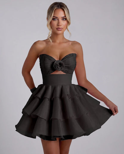 Clemence Mini Dress — Black