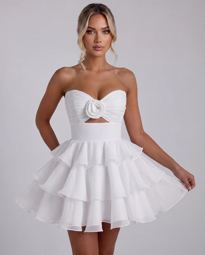 Clemence Mini Dress — White