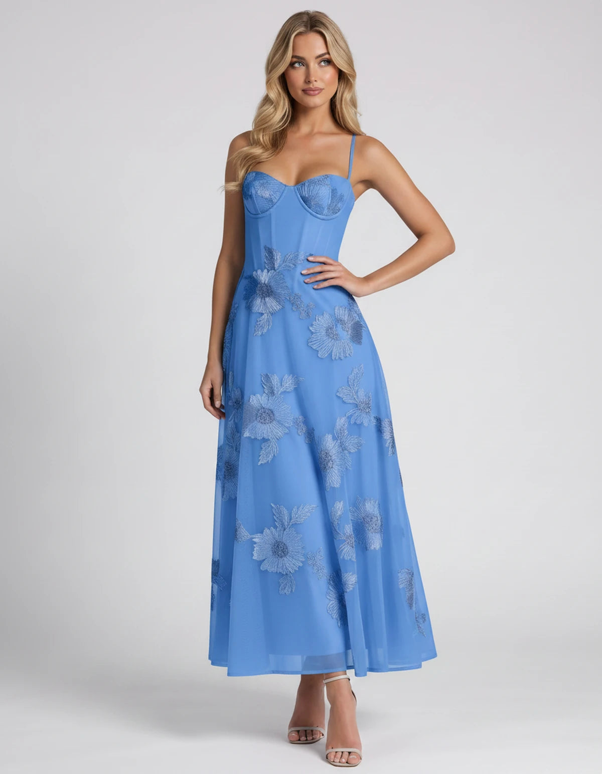 Coralie Midi Dresses — Blue