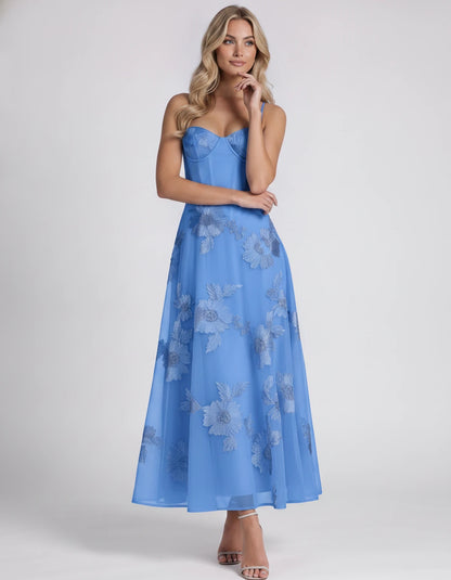 Coralie Midi Dresses — Blue | SKU: RB-fe4e1b-blue-2,RB-fe4e1b-blue-4,RB-fe4e1b-blue-6,RB-fe4e1b-blue-8,RB-fe4e1b-blue-10,RB-fe4e1b-blue-12,RB-fe4e1b-blue-14,RB-fe4e1b-blue-16,RB-fe4e1b-blue-16W,RB-fe4e1b-blue-18W,RB-fe4e1b-blue-20W,RB-fe4e1b-blue-22W
