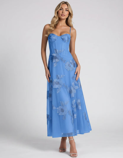 Coralie Midi Dresses — Blue | SKU: RB-fe4e1b-blue-2,RB-fe4e1b-blue-4,RB-fe4e1b-blue-6,RB-fe4e1b-blue-8,RB-fe4e1b-blue-10,RB-fe4e1b-blue-12,RB-fe4e1b-blue-14,RB-fe4e1b-blue-16,RB-fe4e1b-blue-16W,RB-fe4e1b-blue-18W,RB-fe4e1b-blue-20W,RB-fe4e1b-blue-22W