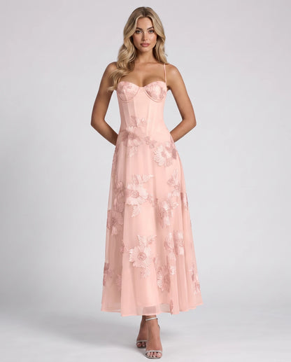 Coralie Midi Dresses — Pink