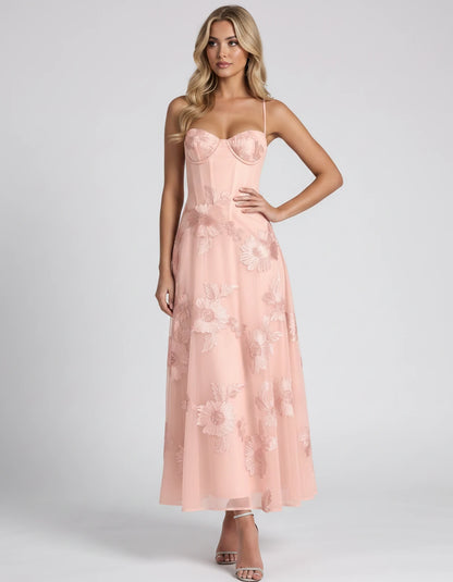 Coralie Midi Dresses — Pink | SKU: RB-fe4e1b-pink-2,RB-fe4e1b-pink-4,RB-fe4e1b-pink-6,RB-fe4e1b-pink-8,RB-fe4e1b-pink-10,RB-fe4e1b-pink-12,RB-fe4e1b-pink-14,RB-fe4e1b-pink-16,RB-fe4e1b-pink-16W,RB-fe4e1b-pink-18W,RB-fe4e1b-pink-20W,RB-fe4e1b-pink-22W