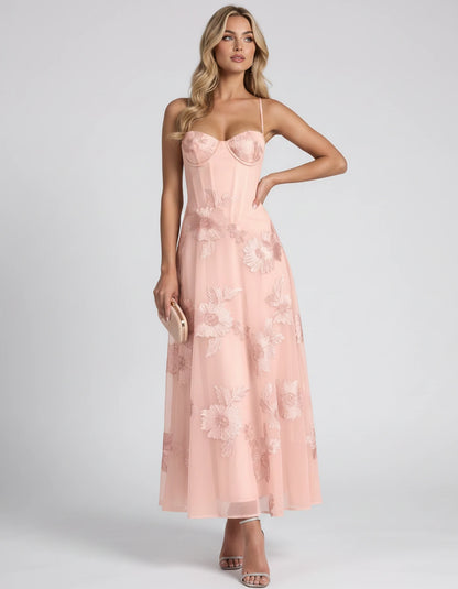 Coralie Midi Dresses — Pink | SKU: RB-fe4e1b-pink-2,RB-fe4e1b-pink-4,RB-fe4e1b-pink-6,RB-fe4e1b-pink-8,RB-fe4e1b-pink-10,RB-fe4e1b-pink-12,RB-fe4e1b-pink-14,RB-fe4e1b-pink-16,RB-fe4e1b-pink-16W,RB-fe4e1b-pink-18W,RB-fe4e1b-pink-20W,RB-fe4e1b-pink-22W