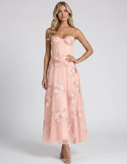 Coralie Midi Dresses — Pink | SKU: RB-fe4e1b-pink-2,RB-fe4e1b-pink-4,RB-fe4e1b-pink-6,RB-fe4e1b-pink-8,RB-fe4e1b-pink-10,RB-fe4e1b-pink-12,RB-fe4e1b-pink-14,RB-fe4e1b-pink-16,RB-fe4e1b-pink-16W,RB-fe4e1b-pink-18W,RB-fe4e1b-pink-20W,RB-fe4e1b-pink-22W