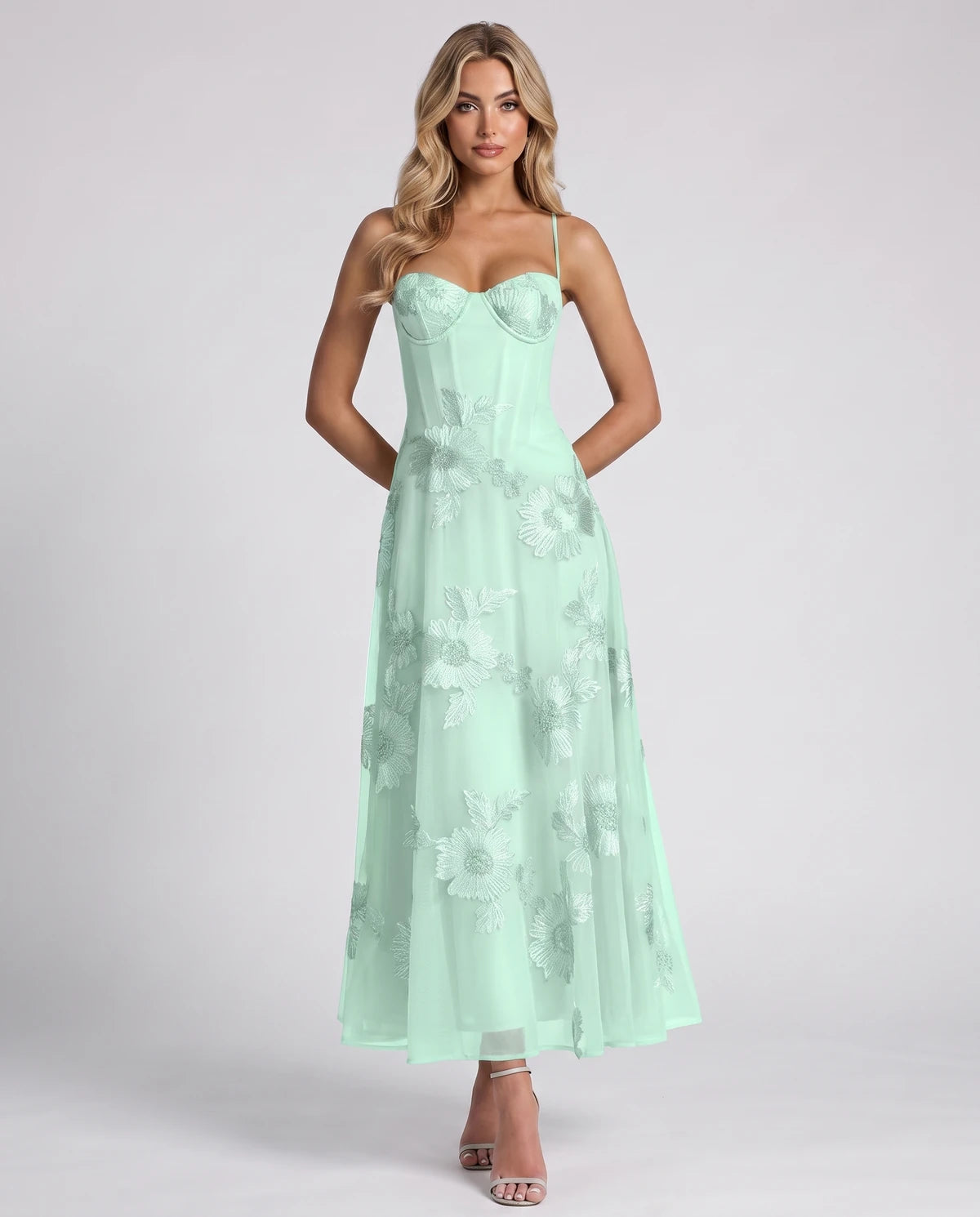 Coralie Midi Dresses — Sage