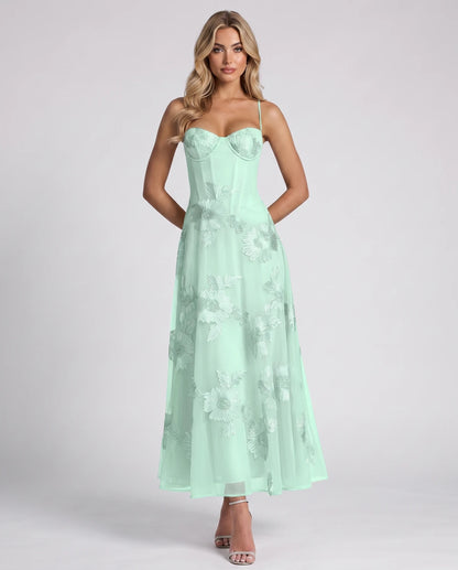 Coralie Midi Dresses — Sage