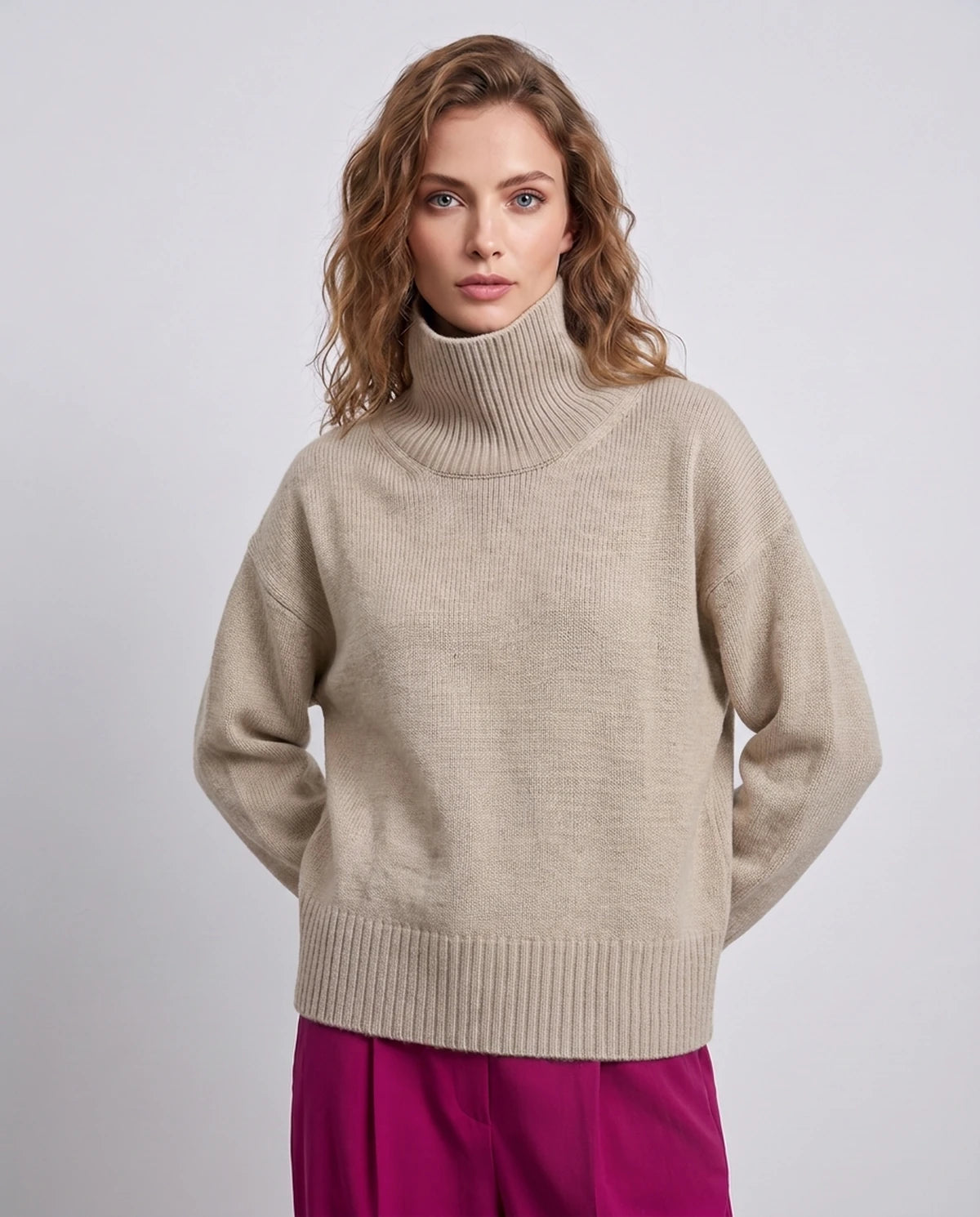 Coralise Sweaters — Beige | SKU: RB-ae16e8-beige-XS,RB-ae16e8-beige-S,RB-ae16e8-beige-M,RB-ae16e8-beige-L,RB-ae16e8-beige-XL,RB-ae16e8-beige-2XL