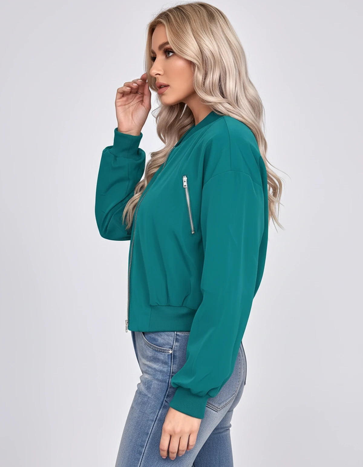 Cordelie Jackets — Peacock | SKU: RB-5fa259-peacock-XS,RB-5fa259-peacock-S,RB-5fa259-peacock-M,RB-5fa259-peacock-L,RB-5fa259-peacock-XL