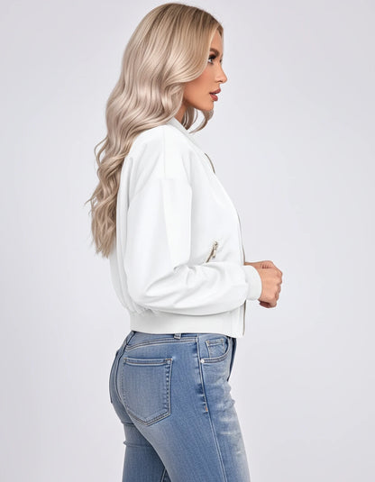 Cordelie Jackets — White | SKU: RB-5fa259-white-XS,RB-5fa259-white-S,RB-5fa259-white-M,RB-5fa259-white-L,RB-5fa259-white-XL