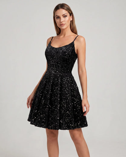 Cosima Midi Dresses — Black