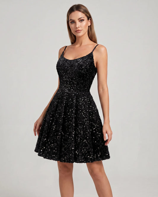 Cosima Midi Dresses — Black