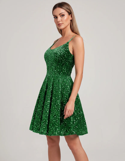 Cosima Midi Dresses — Green | SKU: SD-52919-green-2,SD-52919-green-4,SD-52919-green-6,SD-52919-green-8,SD-52919-green-10,SD-52919-green-12,SD-52919-green-14,SD-52919-green-16,SD-52919-green-16W,SD-52919-green-18W,SD-52919-green-20W,SD-52919-green-22W