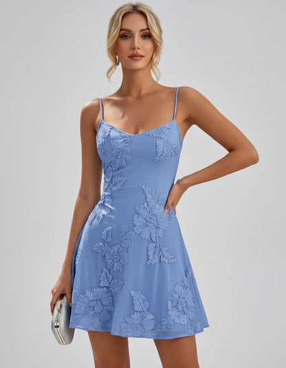 Coventry Mini Dresses — Blue | SKU: RB-f4fc0f-blue-2,RB-f4fc0f-blue-4,RB-f4fc0f-blue-6,RB-f4fc0f-blue-8,RB-f4fc0f-blue-10,RB-f4fc0f-blue-12,RB-f4fc0f-blue-14,RB-f4fc0f-blue-16,RB-f4fc0f-blue-16W,RB-f4fc0f-blue-18W,RB-f4fc0f-blue-20W,RB-f4fc0f-blue-22W