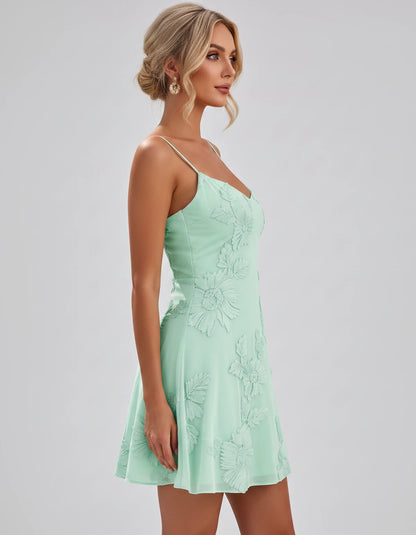 Coventry Mini Dresses — Green | SKU: RB-f4fc0f-green-2,RB-f4fc0f-green-4,RB-f4fc0f-green-6,RB-f4fc0f-green-8,RB-f4fc0f-green-10,RB-f4fc0f-green-12,RB-f4fc0f-green-14,RB-f4fc0f-green-16,RB-f4fc0f-green-16W,RB-f4fc0f-green-18W,RB-f4fc0f-green-20W,RB-f4fc0f-green-22W