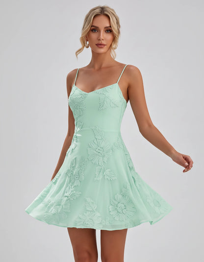Coventry Mini Dresses — Green | SKU: RB-f4fc0f-green-2,RB-f4fc0f-green-4,RB-f4fc0f-green-6,RB-f4fc0f-green-8,RB-f4fc0f-green-10,RB-f4fc0f-green-12,RB-f4fc0f-green-14,RB-f4fc0f-green-16,RB-f4fc0f-green-16W,RB-f4fc0f-green-18W,RB-f4fc0f-green-20W,RB-f4fc0f-green-22W