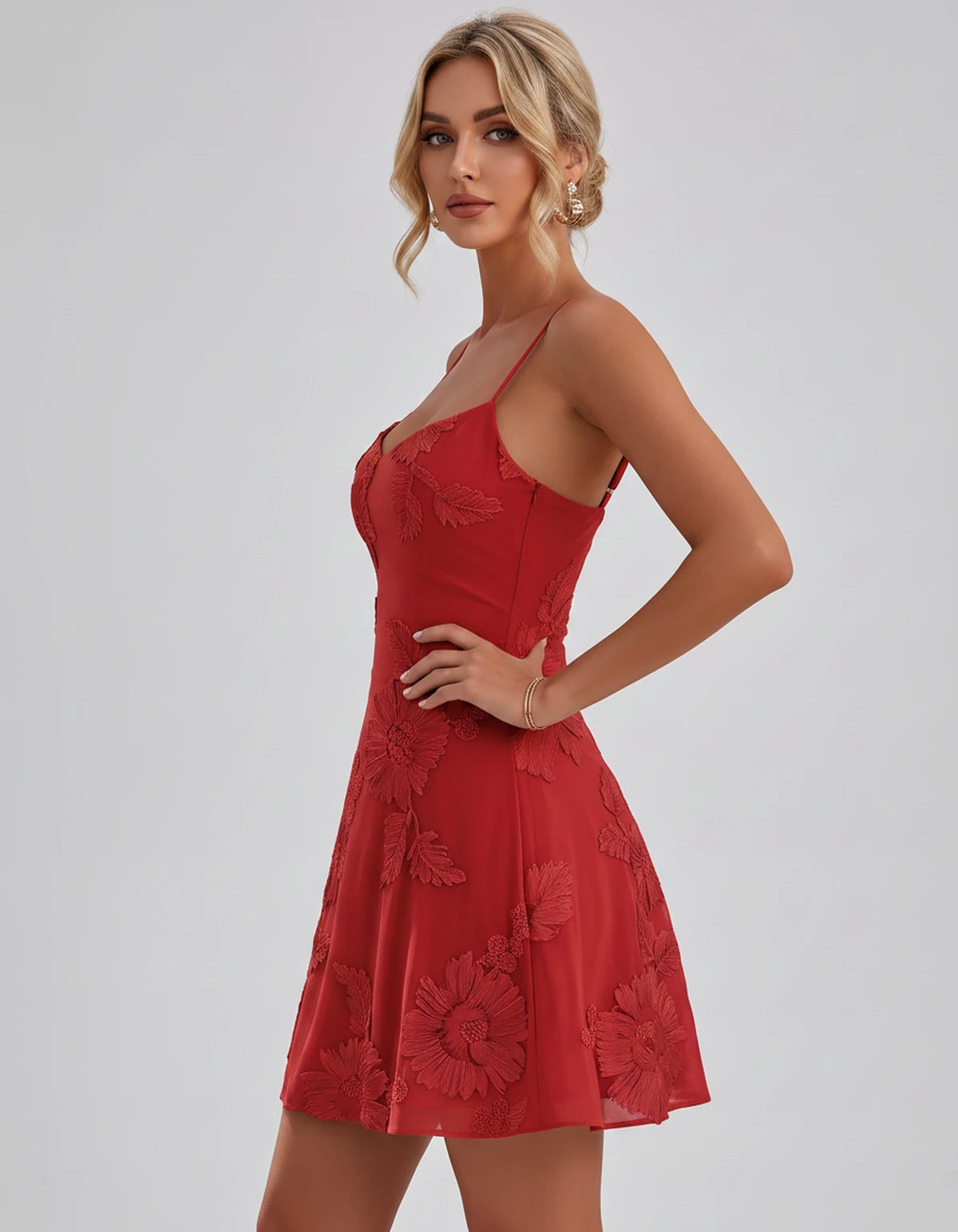 Coventry Mini Dresses — Red | SKU: RB-f4fc0f-red-2,RB-f4fc0f-red-4,RB-f4fc0f-red-6,RB-f4fc0f-red-8,RB-f4fc0f-red-10,RB-f4fc0f-red-12,RB-f4fc0f-red-14,RB-f4fc0f-red-16,RB-f4fc0f-red-16W,RB-f4fc0f-red-18W,RB-f4fc0f-red-20W,RB-f4fc0f-red-22W
