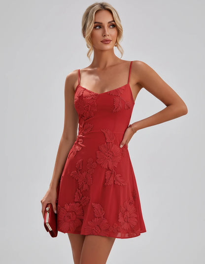 Coventry Mini Dresses — Red | SKU: RB-f4fc0f-red-2,RB-f4fc0f-red-4,RB-f4fc0f-red-6,RB-f4fc0f-red-8,RB-f4fc0f-red-10,RB-f4fc0f-red-12,RB-f4fc0f-red-14,RB-f4fc0f-red-16,RB-f4fc0f-red-16W,RB-f4fc0f-red-18W,RB-f4fc0f-red-20W,RB-f4fc0f-red-22W