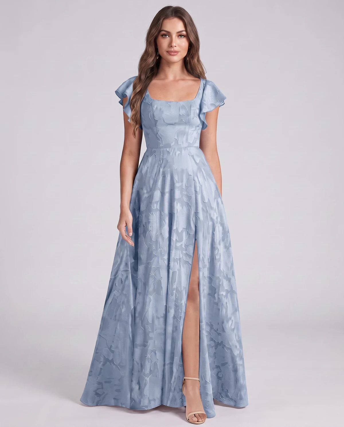 Cressida Maxi Dresses — Dusty Blue